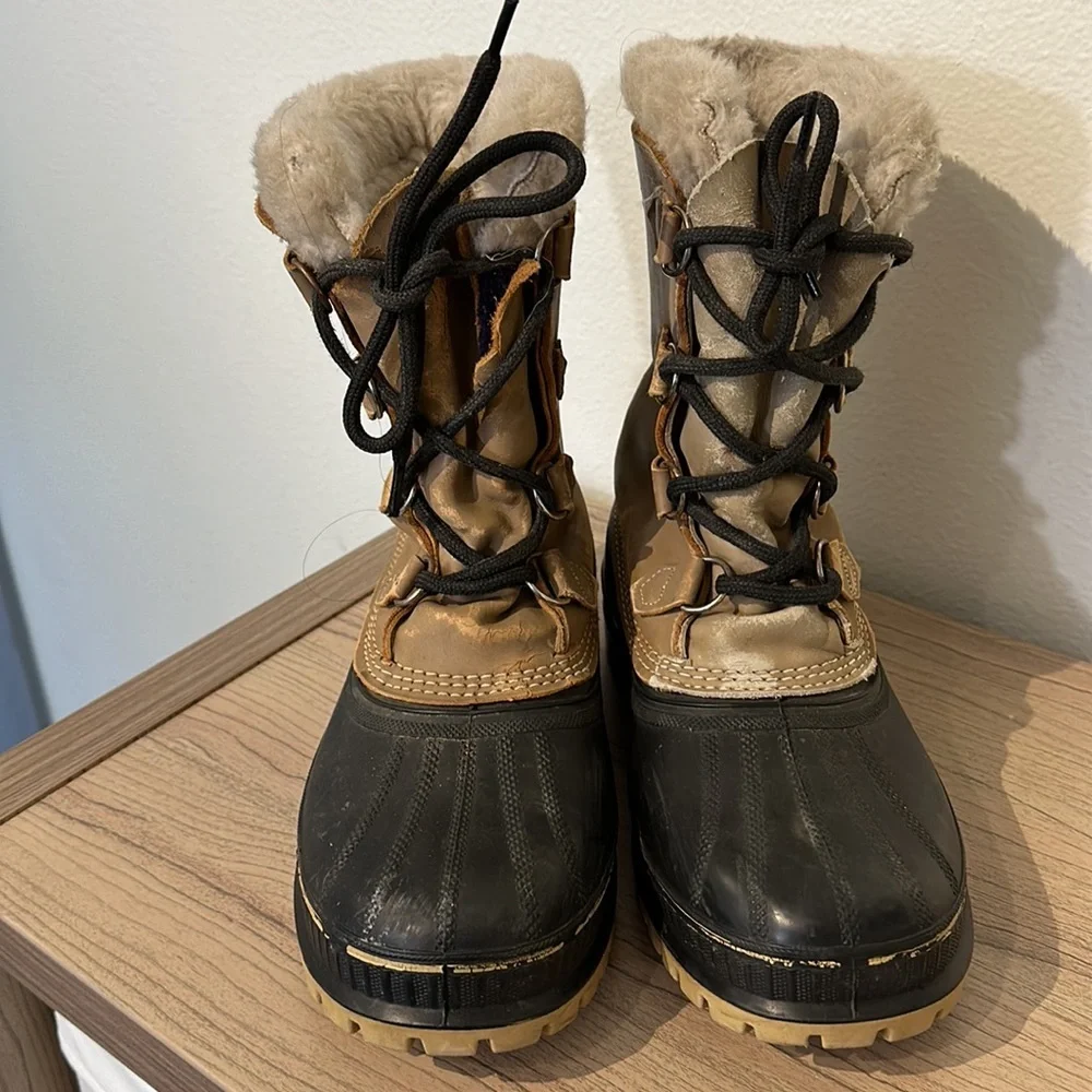 VTG Sorel Made in Canada snow boots Buffalo Kaufman